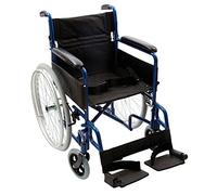 NRS Healthcare Transit-Lite Self-Propelled Wheelchair - Blue