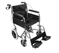 NRS Healthcare N43528 Transit-Lite Wheelchair, Attendant Controlled - Grey