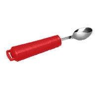 NRS Healthcare Red Handled Cutlery - Teaspoon
