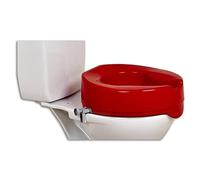 NRS Healthcare Red Raised Toilet Seat 10 cm (4 inch) High