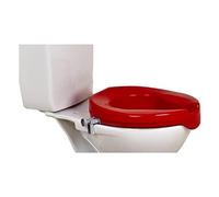 NRS Healthcare Red Raised Toilet Seat 5 cm (2 inch) High