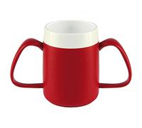 NRS Healthcare Red/White Thermo Safe 2 Handled Mug