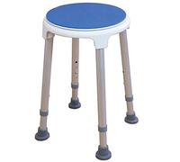 NRS Healthcare Shower Stool M99138 Adjustable Height - with Rotating Swivel Seat