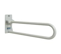 NRS Healthcare Steel Folding Toilet Support Rail White 550mm
