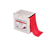 NRS Healthcare TheraBand Latex Free Exercise Band Dispenser Pack, Therapy Bands, Rehabilitation Bands, Resistive Elastic Bands, 45.5 m (50 yd) and 23 m (25 yd) Rolls, Red