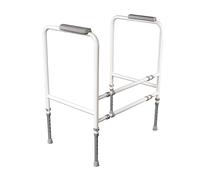 Nrs Healthcare Height And Width Adjustable Toilet Frame White