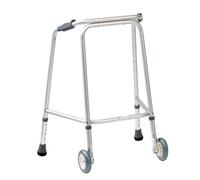 Nrs Healthcare Domestic Walking Frame + Wheels Small Grey, Grey