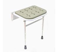 NRS Healthcare Wall Mounted Folding Shower Seat M53552 - Padded with Legs