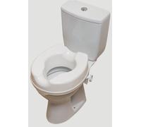NRS Healthcare Linton Plus Raised Toilet Seat, 100 mm / 4 inch, White (Retail Packed)