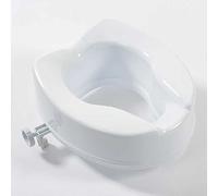 NRS Healthcare Linton Plus Raised Toilet Seat, 150 mm / 6 inch, White