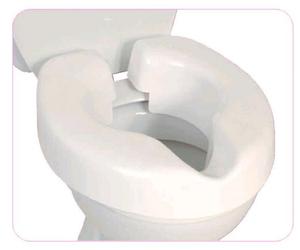NRS Novelle Portable Clip-On Raised Toilet Seat, Height: 75 mm(3 feet), Aperture: 275 x 240 mm(11 x 9½ feet). Maximum User Weight 190 kg(30st) Not Suitable for All Toilets