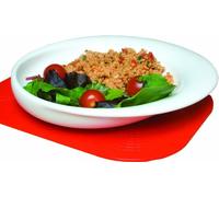 NRS Healthcare Wade Dignity Sloped Ceramic Plate - White