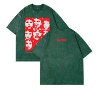NRSMGTWS Lola Young This Wasn't Meant for You Anyway Album Washed Cotton T-Shirt Women Men Crewneck Short Sleeve Tee (Green,3XL)