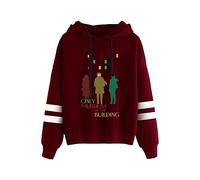 NRSMGTWS Only Murders in the Building Hoodie Women Men Pullover Sweatshirt Long Sleeve Streetwear Casual Clothes (Red,M)