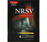 NRSV Large-Print Text Bible, Black French Morocco Leather, NR693:T