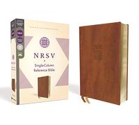 NRSV, Single-Column Reference Bible, Leathersoft, Brown, Comfort Print