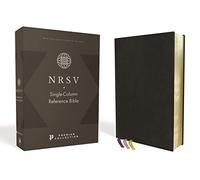 NRSV, Single-Column Reference Bible, Premium Goatskin Leather, Black, Premier Collection, Art Gilded Edges, Comfort Print: New Revised Standard ... Goatskin, Premier Collection, Comfort Print