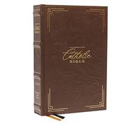 NRSVCE, Illustrated Catholic Bible, Genuine leather over board, Brown, Comfort Print: Holy Bible