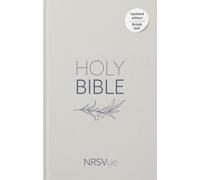 NRSVue Holy Bible, Pale Grey Hardback, Olive Illustration, Navy Ribbon Marker, British Text, NRSVue New Revised Standard Version Updated Edition, Hardback, Personal size