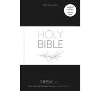 NRSVue Holy Bible with Apocrypha, Black Hardback, Silver Foiled Cover, Silver Ribbon Marker, British Text, NRSVue New Revised Standard Version Updated Edition, Hardback, Standard size
