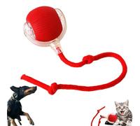 NRSW Chewie Viral Rolling Ball for Dogs and Cats - Smart Automatic 360° Rotating Interactive Pet Toy With USB Charging - Red