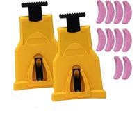 NRSW Sherem Universal Chainsaw Sharpener, Portable Chainsaw Teeth Sharpener, double hole chainsaws for 14-20 inch guide chain, Fast Chainsaw Sharpening Kit with 4 Whetstones,2pcs