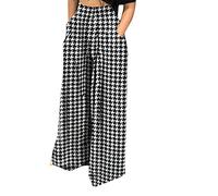 NRTHYE Womens Palazzo Long Pants High Waist Wide Leg Stretchy Loose Fit Casual Trousers with Pocket, 1a Black, S