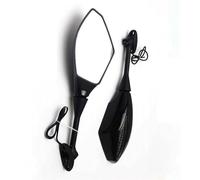 NRTNRFQW Motorcycle Rearview Mirror Motorcycle Accessories Rear Mirror Sportbike Turn Signal White Lens YZF R1 R3 R6 R25 YZF-R1 YZF-R3(Yellow-blue LED)