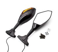 NRTNRFQW Motorcycle Rearview Mirror Motorcycle Mirror Turn Signal Rearview Mirrors For Suzuki GSXR GSX-R 600 750 1000 K1 K2 K3 K4 K5 K6 K7 K8(Carbon Fiber)