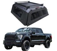 NRUXDYNAcv Aluminum Alloy Hardtop Canopy Or Manganese Steel Pickup Truck Bed Canopy Hard Tri Fold Tonneau Cover Bed Hard Top Compatible For 5FT 6FT Ford F150
