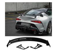 NRUXDYNAcv Carbon Fiber Car Rear Bumper Diffuser Spoiler Wing Trunk Lip Boot Cover, Compatible for Toyota Supra A90 A91 2019-2022 Auto Parts Body Kit(FRP Unpainted)