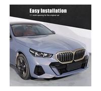 NRUXDYNAcv Real Carbon Fiber Car Front Bumper Lip Spoiler Trim Compatible for BMW 5 Series G60 2024 Sport Version Accessories-AB36