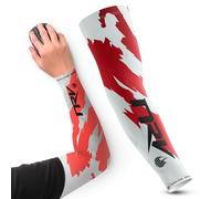 NRV Gaming Esport Compression Cuff (Camo Edition) - Optimize Your Esports Game with Camouflage Style - Professionally Designed - Durable, Breathable & Friction Free, white / red, L