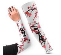 NRV Sakura Edition Gaming Compression Cuff - Enhanced Esports Performance with Japanese Style - Professionally Designed - Durable, Breathable & Friction Free, Red, M