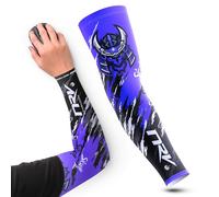 NRV Samurai Gaming Compression Cuff - Japanese Design - Non-Slip, Breathable & Friction Free - For Esports & FPS, purple, XL