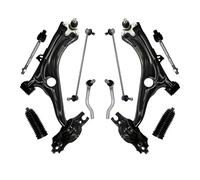 NRVFGHSRvz Front Lower Control Arms Ball Joint Tie Rod Stabilizer Link 10pcs Set, Compatible For HONDA CIVIC 2016 2017 2018 2019