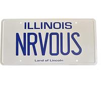 NRVOUS Ferris Bueller's Day off 1961 Ferrari 250 GT California Spyder prop License Plate Embossed on Aluminium 300mm x 150mm