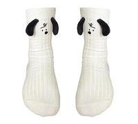 NRVTRE Thin Women's Cotton Socks Soft Cotton Bootie Socks Over The Ankle Socks Cute Dog Ear Calf Socks Women's Socks