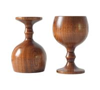 NRVTRE Wooden Wine Goblet Medieval Drinking Cup Chalice Wood Water Glass for Kitchen Accessories Communion Altars Celebrating Wooden Beverage Cup