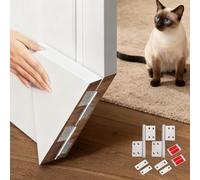 NRYDEPET Kitty Corner Cat Door - Upgraded Hinge, No Jammed Door Issue | Silent Flexible Flap Pet Door for Interior & Exterior Doors, Space-Saving Easy Install Cat Corner Door Hinge Kit