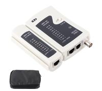 NS - 468B BNC Network Cable Tester, Universal RJ45 RJ11 Wire Tester with Storage Bag, Multifunctional Cable Tester for Coaxial and Twisted Pair Cables, DC 9V Powered