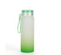 NS 500mls/170z Ombre frosted classy sublimation drinking glass water bottles blanks with lid carrying loop leakproof portable reusable for hot and cold drinks sports gym hydration tumbler