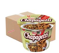 NS Chapagetti Noodle Big Bowl 114g - Korean Chajangmyun Noodles, Box of 12 | Chajang Sauce, 114g per Bowl, Microwave Ready, Made in Korea, Instant Noodles