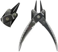 NS crafts Heavy Duty Parallel Action Pliers Round Nose Smooth Jaw 5-1/2" Jewelry Making Plier 140mm