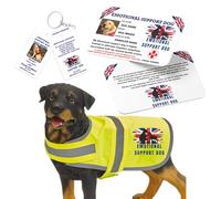NS Design Emotional Support Dog Vest UK - Hi-Vis Reflective ESA Jacket