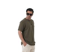 NS HEMP Short Sleeve Shirts for Men - Green - XXXL