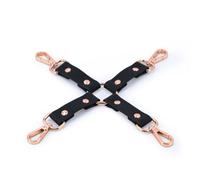 NS Novelties Bondage Couture Hog Tie Black 24.3 x 24.3 x 0.78 cm