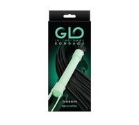 NS Novelties Glo Bondage Flogger Black 44.5 cm
