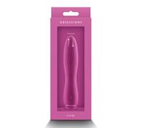 NS Novelties Obsessions Clyde Dark Pink Vibrator 17.2 x 3.8 x 3.8 cm