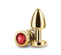NS Novelties Rear Assets Petite Gold Red Analplug 6 x 2.6 x 2.6 cm